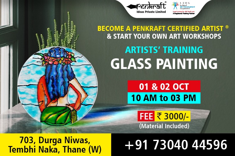 BECOME A PENKRAFT CERTIFIED ARTIST FOR GLASS PAINTING